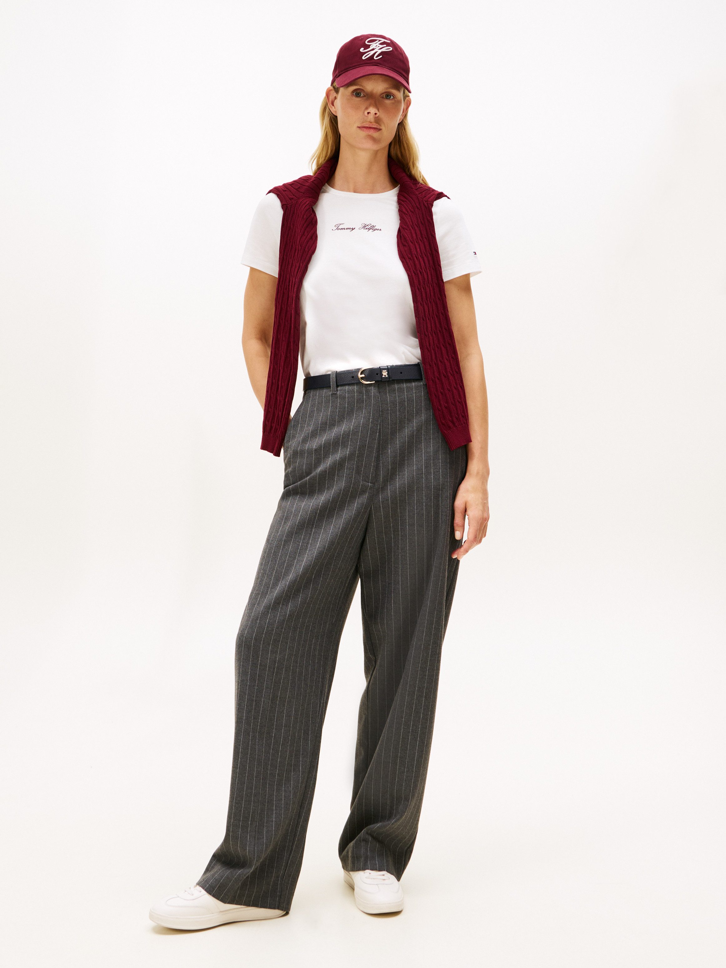 Tommy Hilfiger Kurzarmshirt CLASSIC SCRIPT REG SS TEE