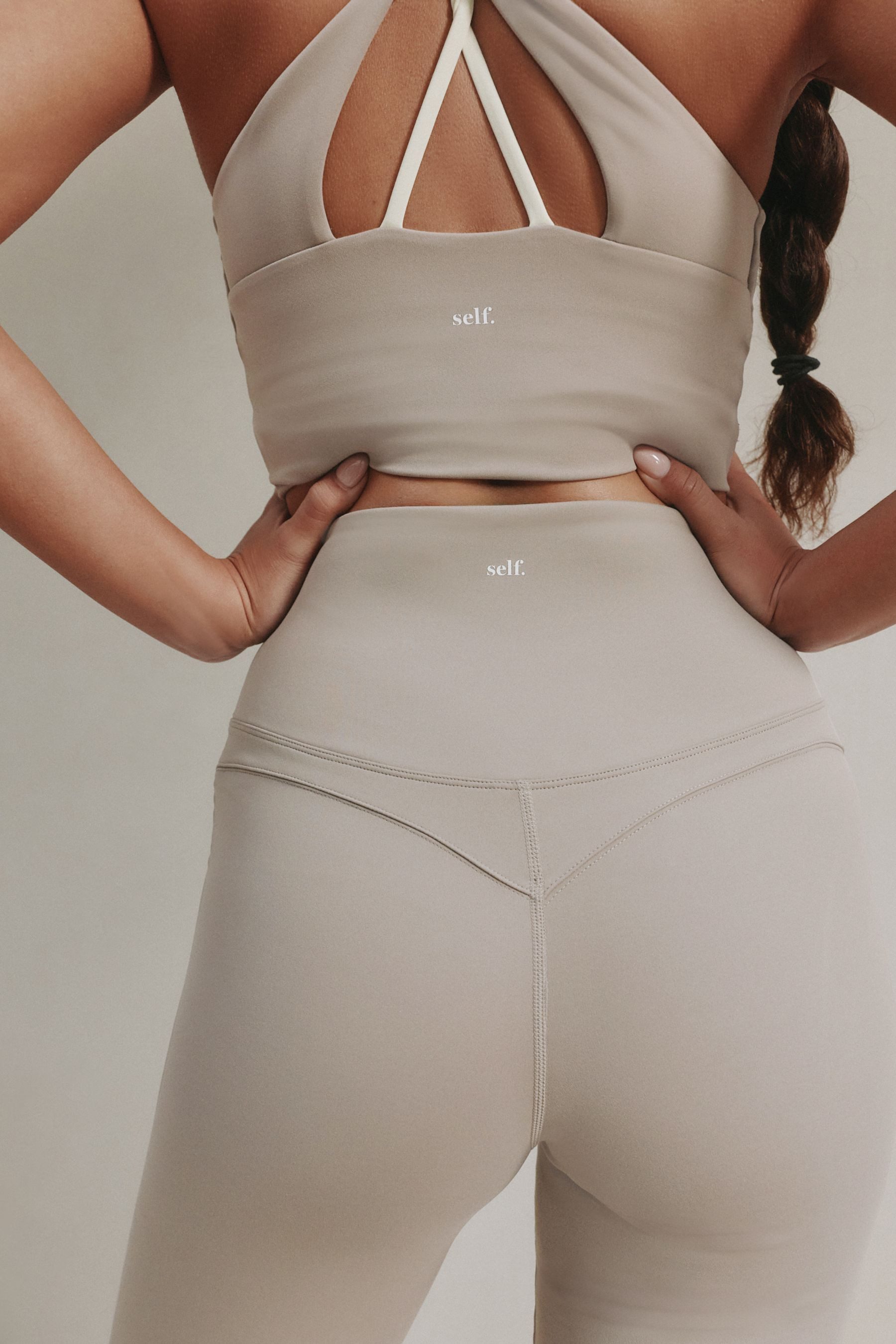 self Leggings Self. Hochbund-Leggings mit Schlag (1-tlg)