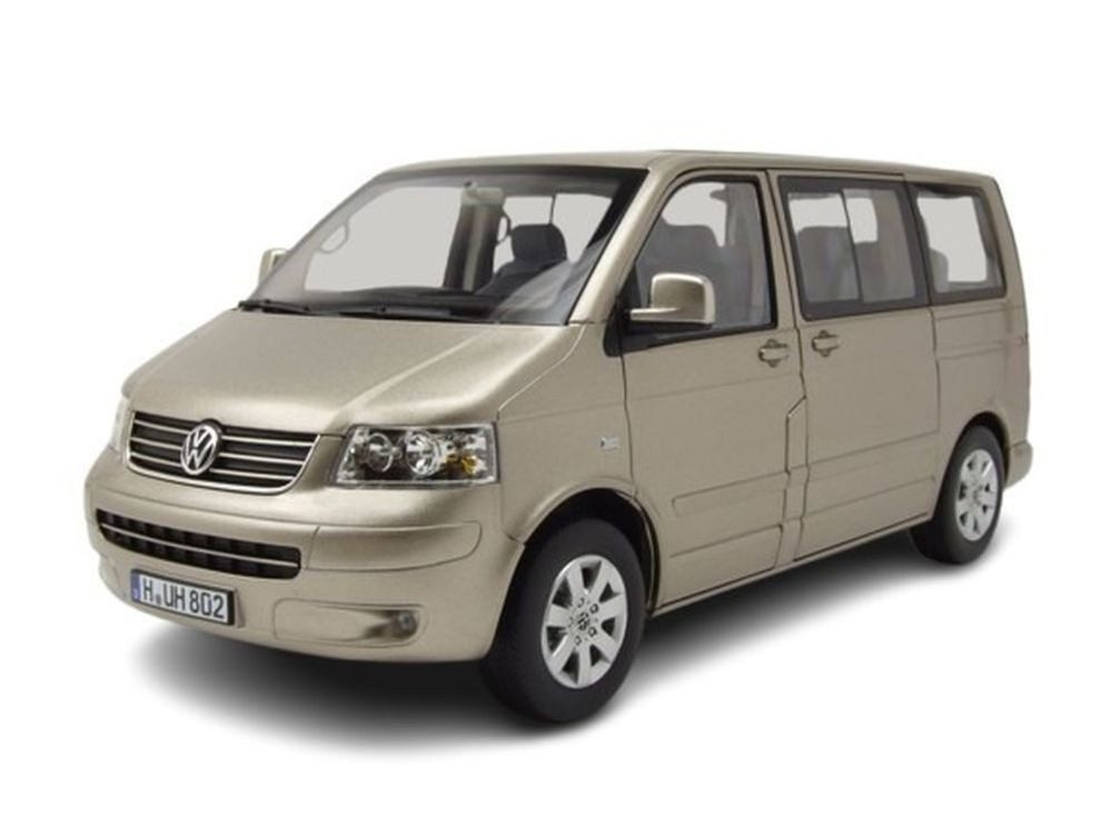 Norev Modellauto VW T5 Bus Multivan 2003 beige metallic, Maßstab 1:18