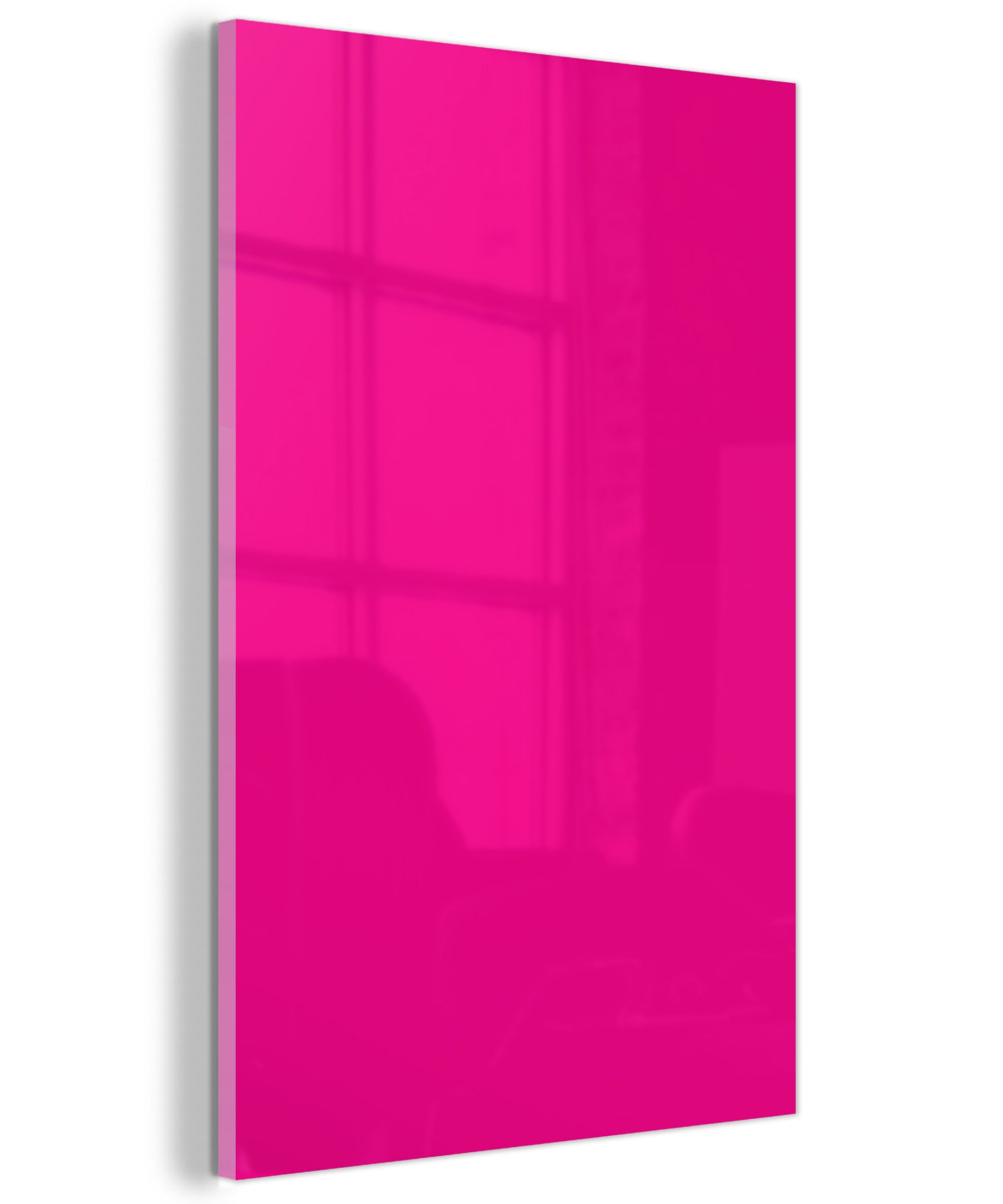 MuchoWow Acrylglasbild Heiß – Fuchsia – Rosa, Inkl. Aufhängung, Dekorative Bild für Küche & Wohnzimmer auf Glas, 20x30 cm