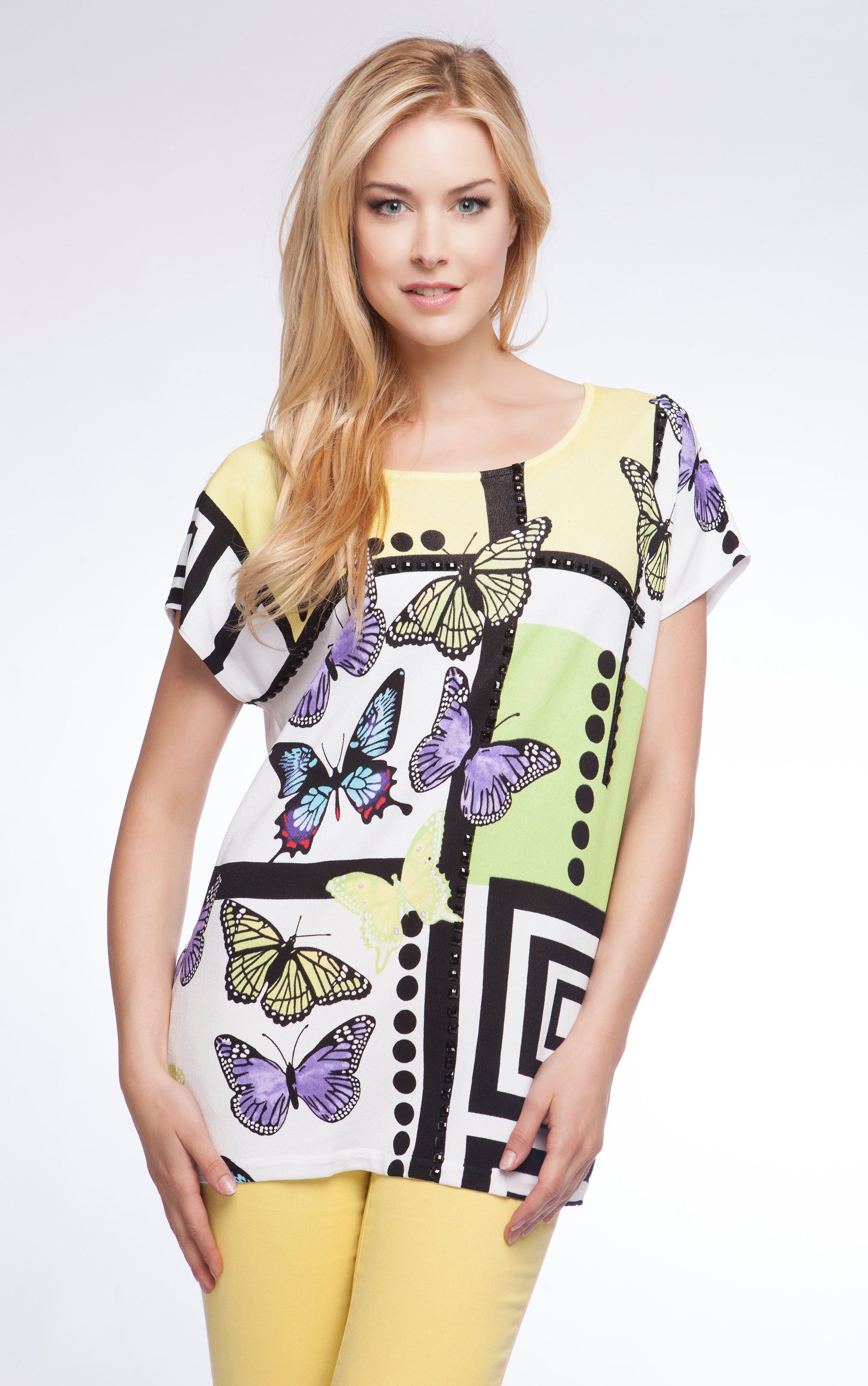 Passioni Print-Shirt mit abstraktem Print und günstig online kaufen