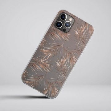 DeinDesign Handyhülle Gold & Kupfer Muster Palme Palmneedles, Apple iPhone 12 Pro Silikon Hülle Bumper Case Handy Schutzhülle