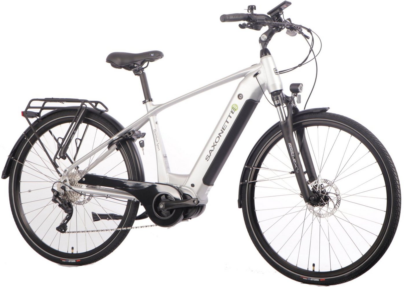 Thumbnail - SAXONETTE E-Bike Trekkingrad Quantum Sport Diamand, 10 Gang Shimano, Kettenschaltung, Mittelmotor, 540 Wh, Pedelec, Elek...