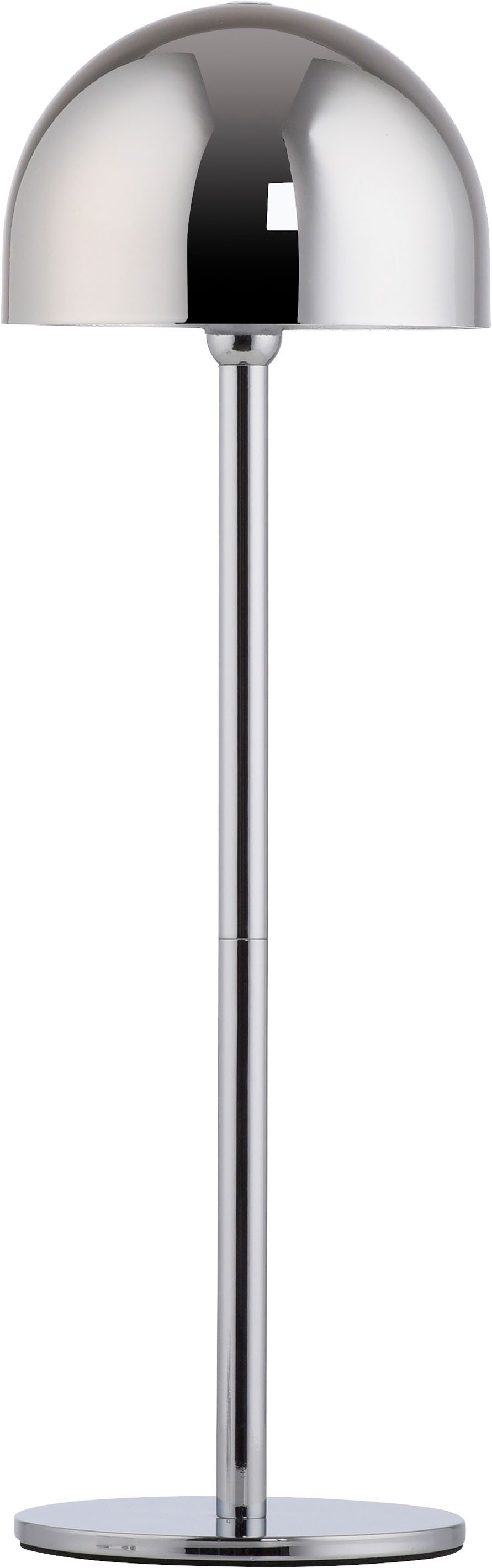 OTTO home Tischleuchte Akku Tischlampe Gerrin Indoor Outdoor, magnetischer Flaschenaufsatz, Dimmfunktion, Memoryfunktion, LED fest integriert, Warmweiß, Pilzlampe Flaschenaufsatz, Regulierung der Lichtstärke, Pilz, Lampe