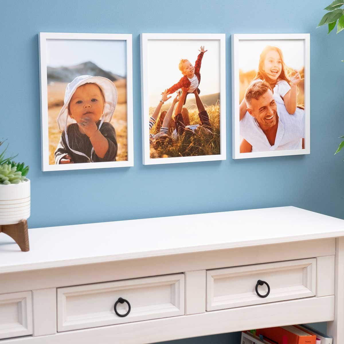 PHOTOLINI Bilderrahmen 3er Set, stabiles MDF-Holz, günstig online kaufen