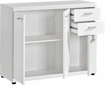 Procontour Sideboard Sun, Breite 90 cm mit 3 Türen und 2 Schubkästen