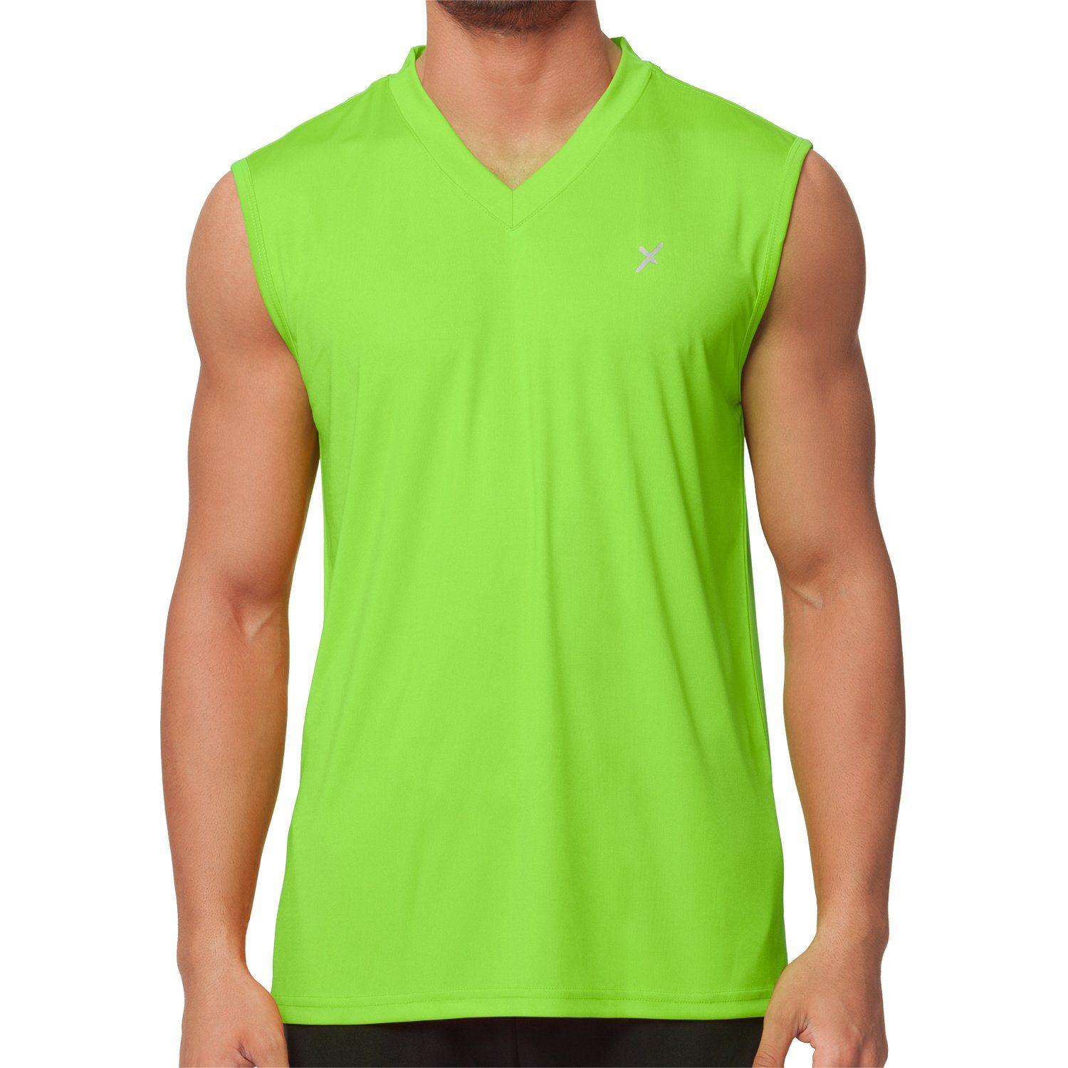 CFLEX Trainingsshirt Fitness Muscle-Shirt Grün Sportswear Collection Herren Shirt Sport