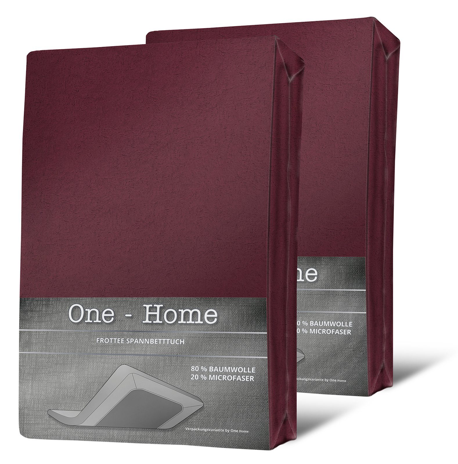One Home Spannbettlaken Winter, Frottee, Gummizug: rundum, (2 Stück), Doubl günstig online kaufen