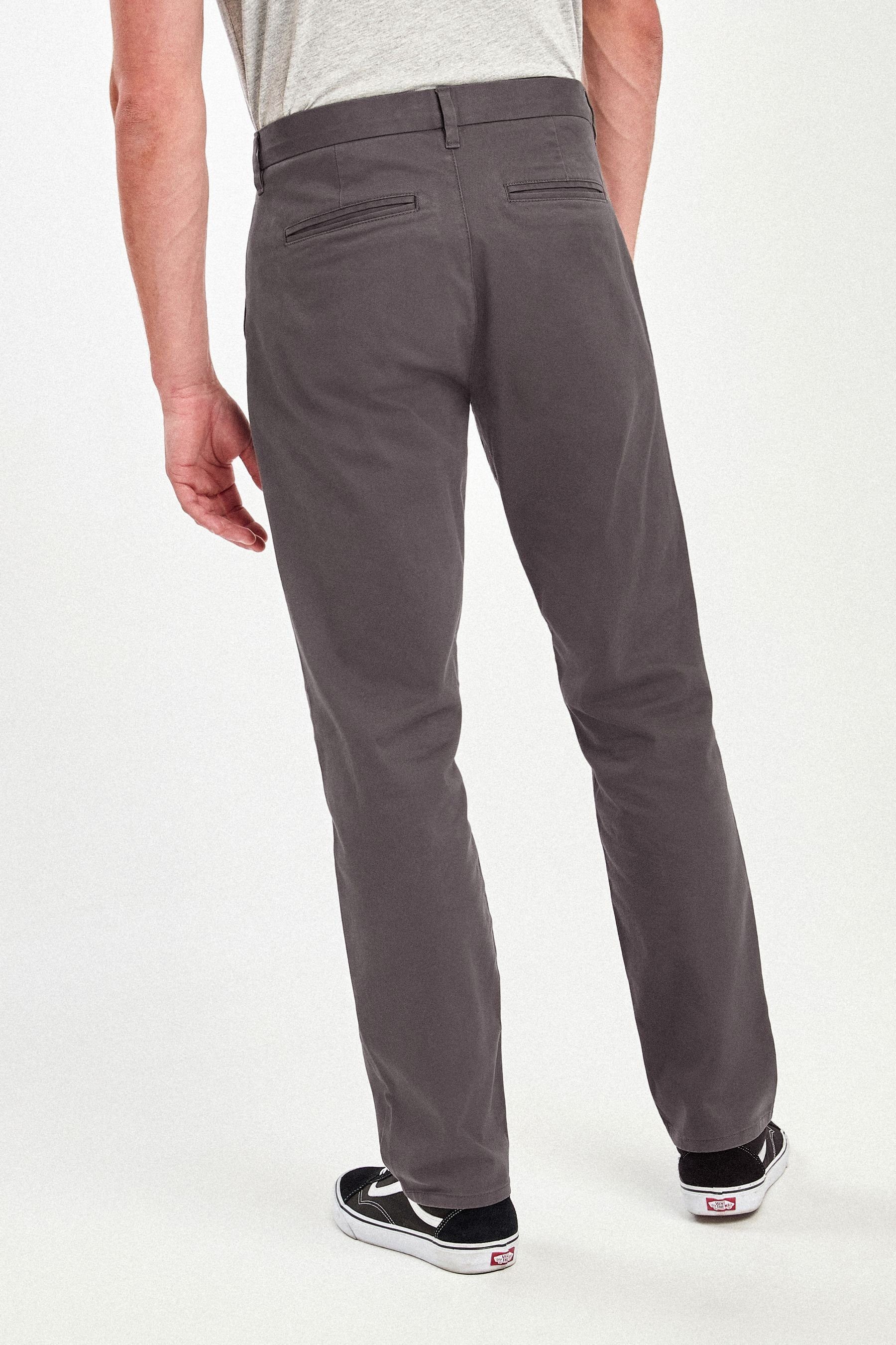 Dark Next Relaxed Chinohose Stretch-Chinohose Fit Grey (1-tlg)