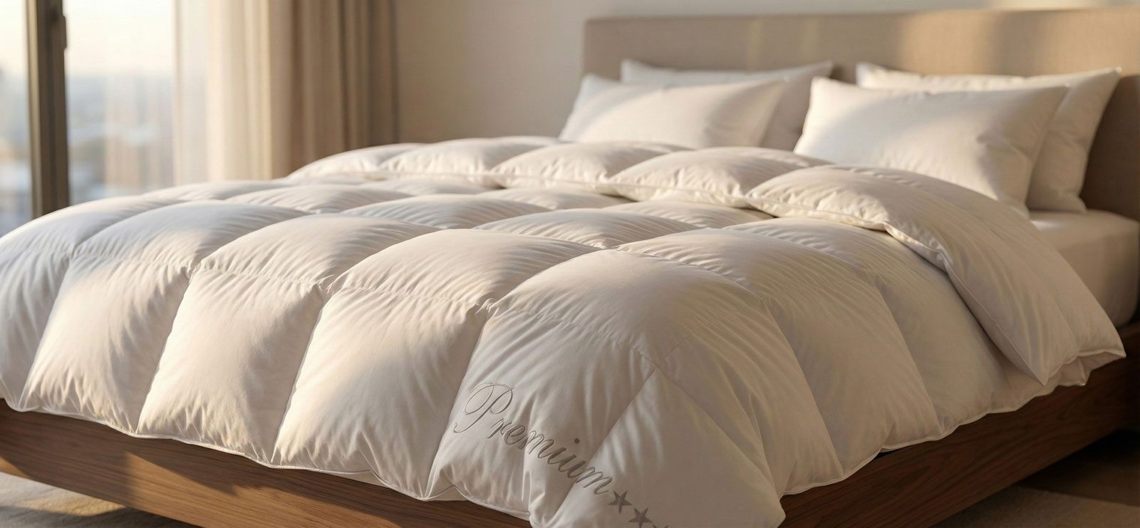 HANSKRUCHEN Daunenbettdecke Premium, Füllung: 100% Daunen, Bezug: 100% Baumwolle, allergikerfreundlich