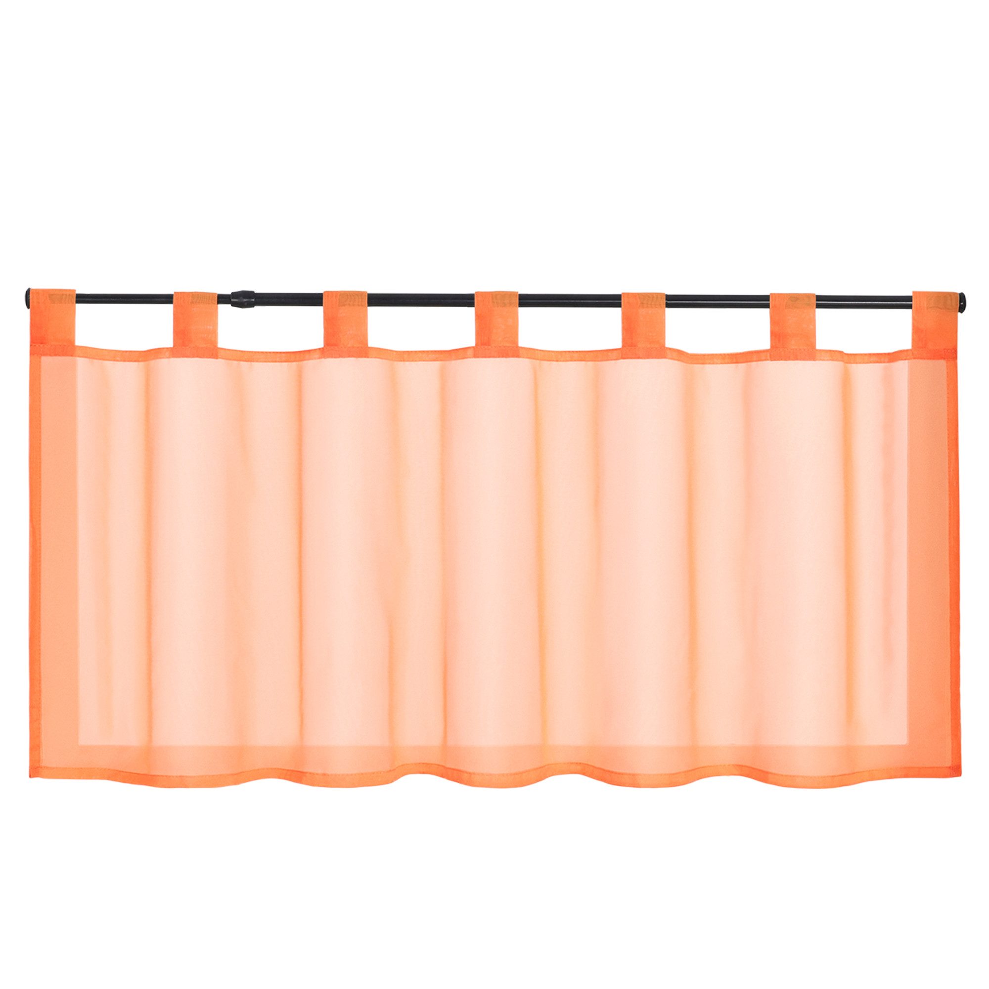 Delien Scheibengardine Eva, Schlaufen, Voile Uni Kurzstore Küche günstig online kaufen