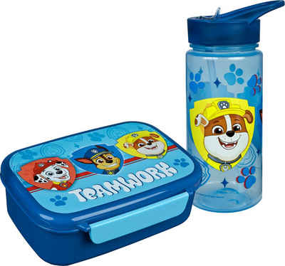 Scooli Lunchbox Brotzeitdose & Trinkflasche, PAW Patrol, Kunststoff, (Set, 2-tlg), mit Trinkflasche
