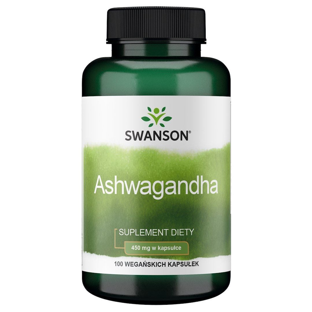 Swanson Health Products Swanson, Spectrum Ashwagandha 100 Kapseln Kapseln, 0,08 g, 450 mg Ashwagandha-Wurzelpulver pro Kapsel