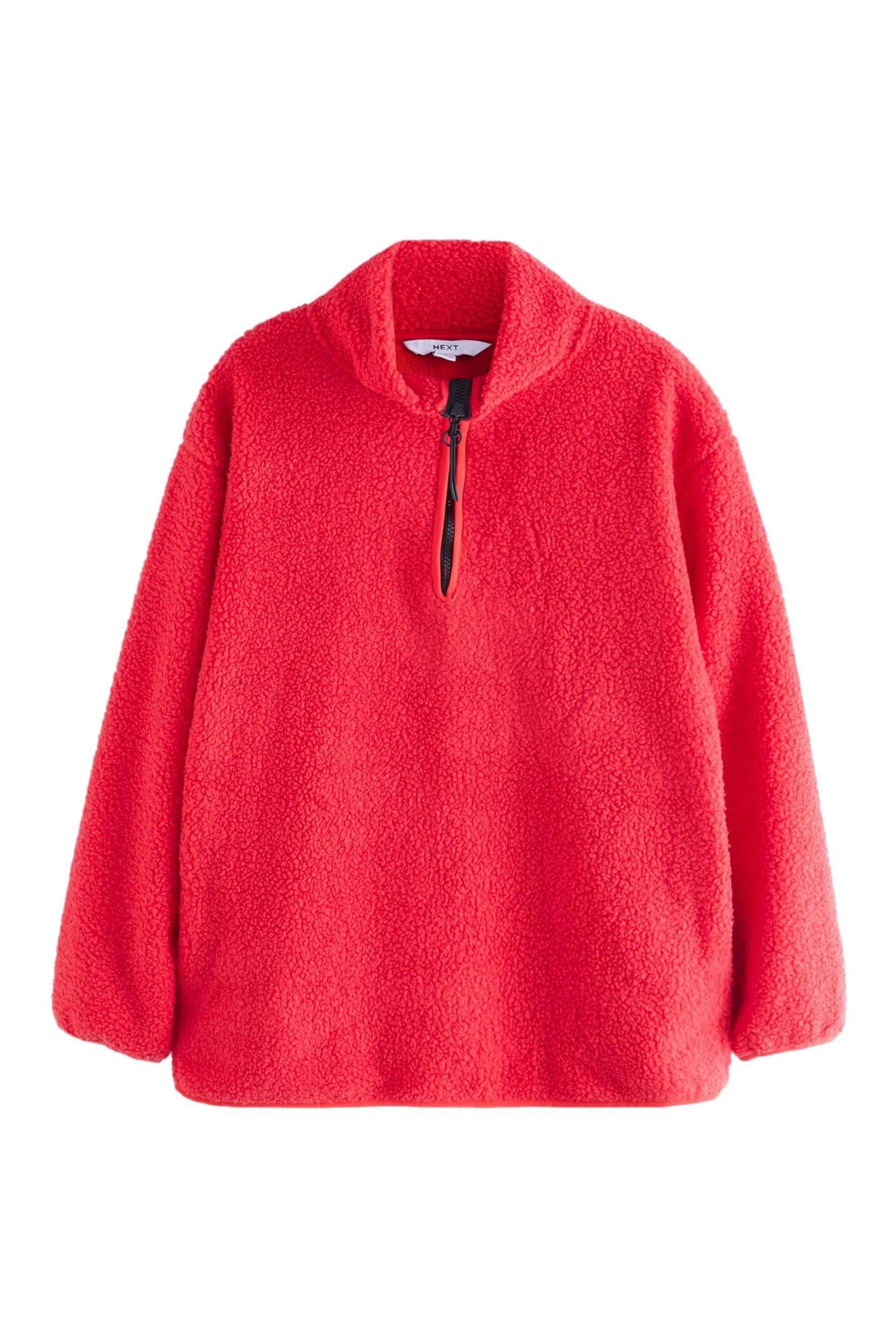 Next Fleecepullover Langes Teddy-Fleeceoberteil mit 1/4-Reißverschluss günstig online kaufen