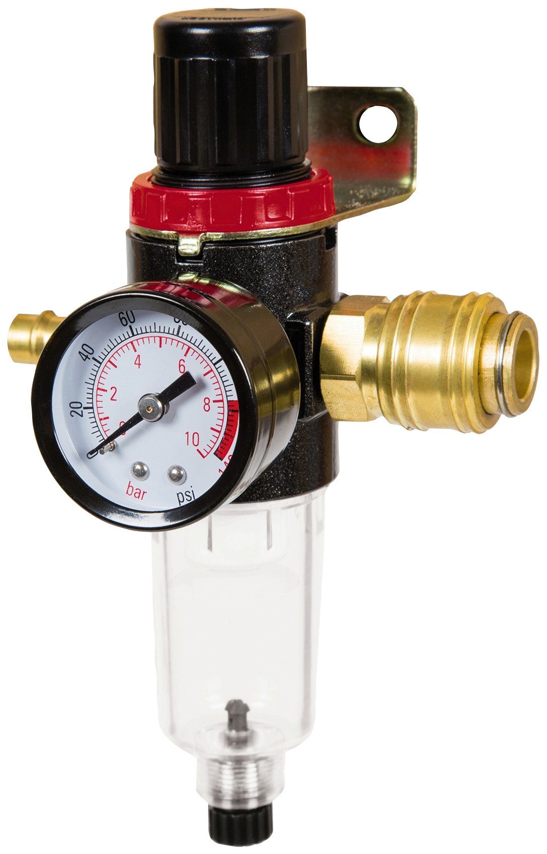 Einhell Druckminderer Filterdruckminderer R 1/4'', zum Anschluss an Kompressoren