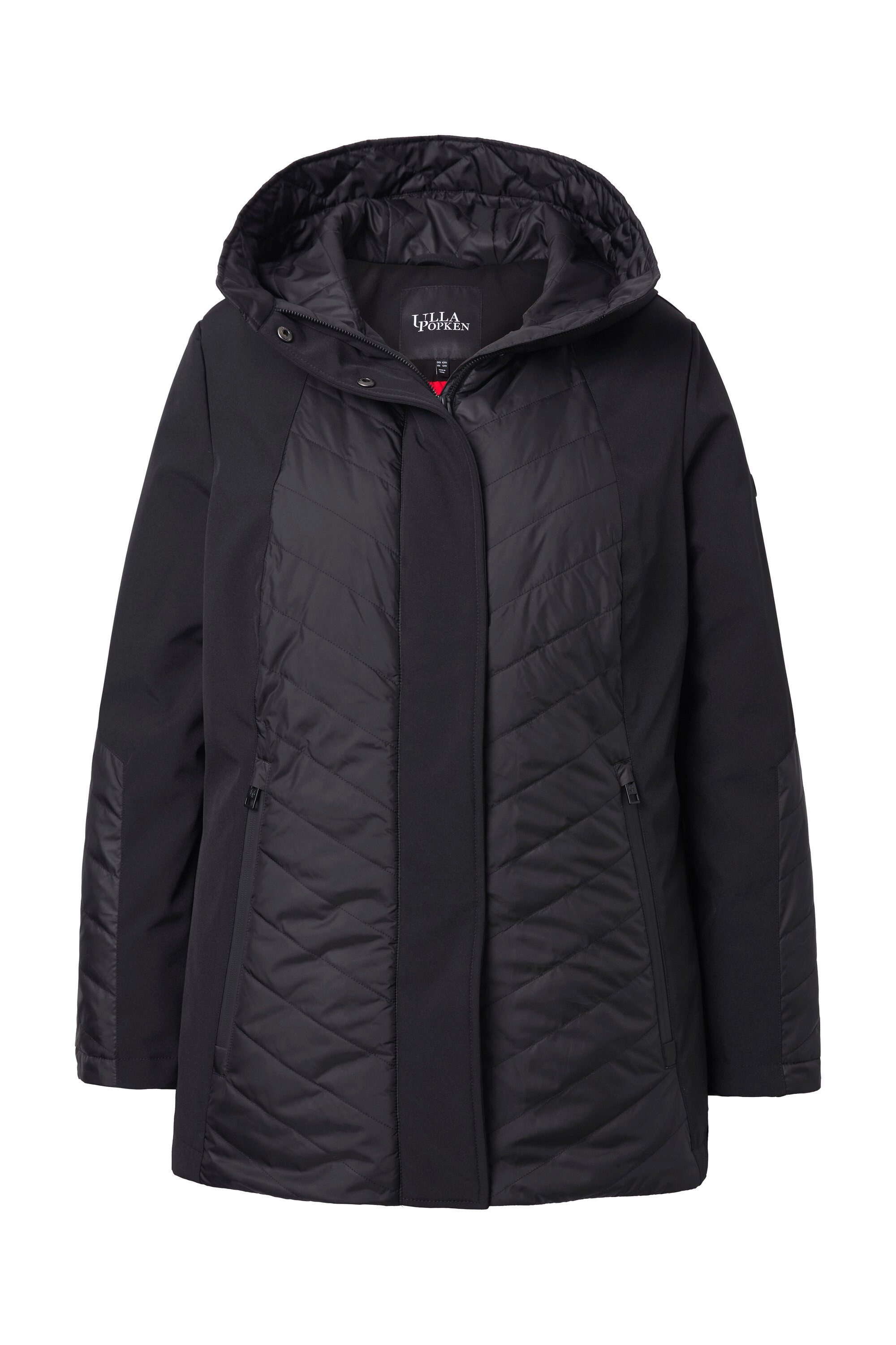 Ulla Popken Parka HYPRAR Softshell-Steppjacke wasserabweisend Kapuze günstig online kaufen