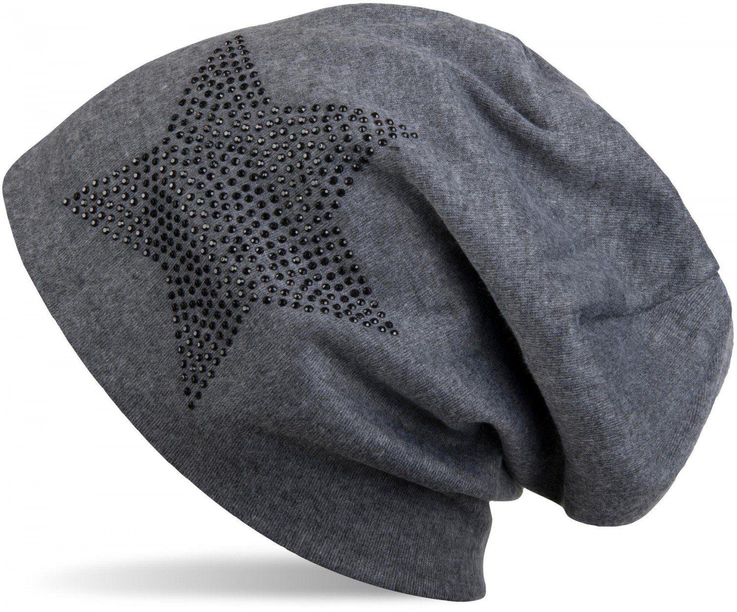 styleBREAKER Beanie Warme Beanie Mütze mit Strass Stern (1-St)