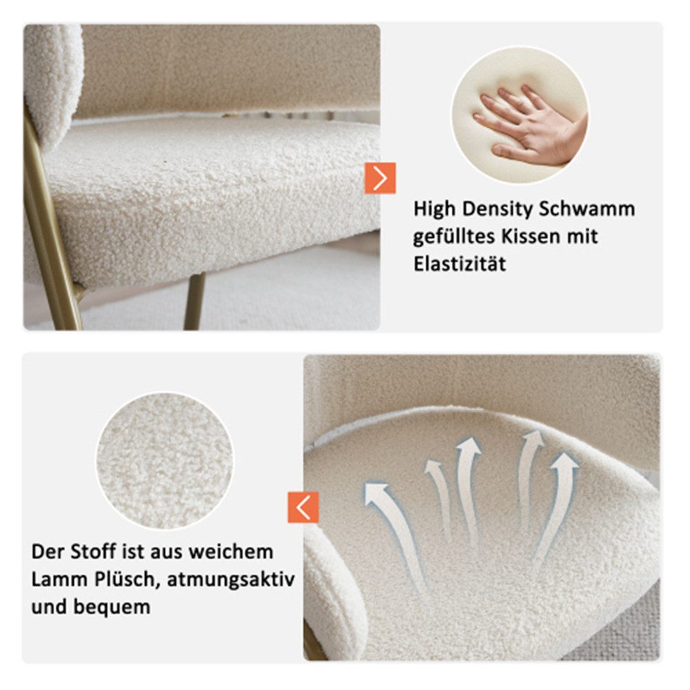 XDeer Esszimmerstuhl 4 Stück Esszimmerstuhl Moderner Samt Esszimmerstuhl, Esszimmerstuhl Küchenstuhl