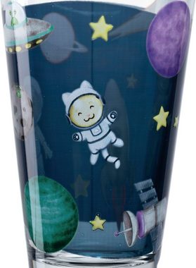 LEONARDO Gläser-Set BAMBINI AVVENTURA Weltall, Glas, 300 ml