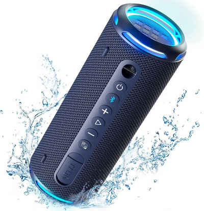 Tronsmart T7 Lite Setreo Bluetooth-Lautsprecher (Bluetooth, 24 W, IPX7 Wasserdicht, Stereo-Sound, Musikbox für Partys)