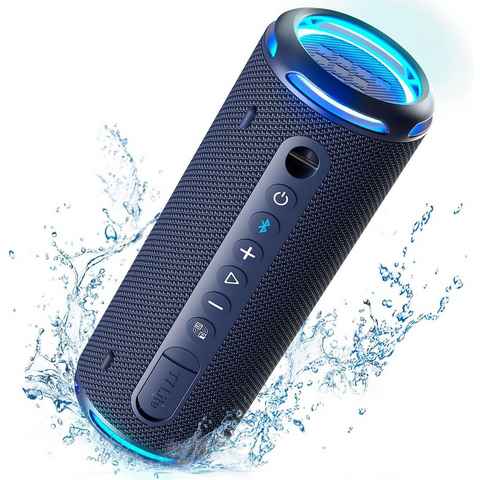 Tronsmart T7 Lite Setreo Bluetooth-Lautsprecher (Bluetooth, 24 W, IPX7 Wasserdicht, Stereo-Sound, Musikbox für Partys)