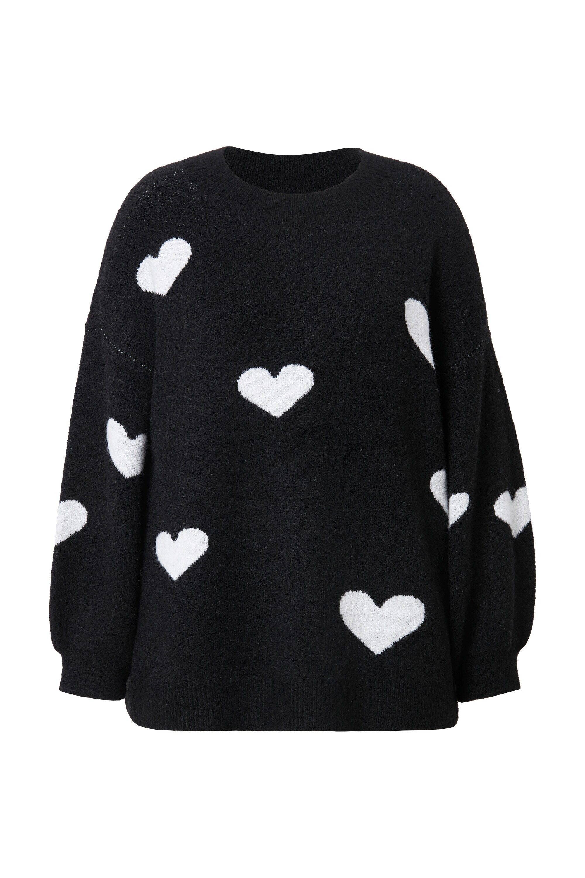 Studio Untold Strickpullover Pullover oversized HEARTS-Muster günstig online kaufen