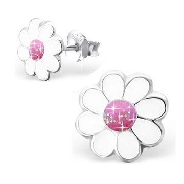 Limana Paar Ohrstecker Set Ohrringe 925 Silber Blumen Edelstahl Herz Kinder Mädchen Schmuck, Kinderohrringe Mädchenohrringe Kinderohrstecker Mädchenohrstecker