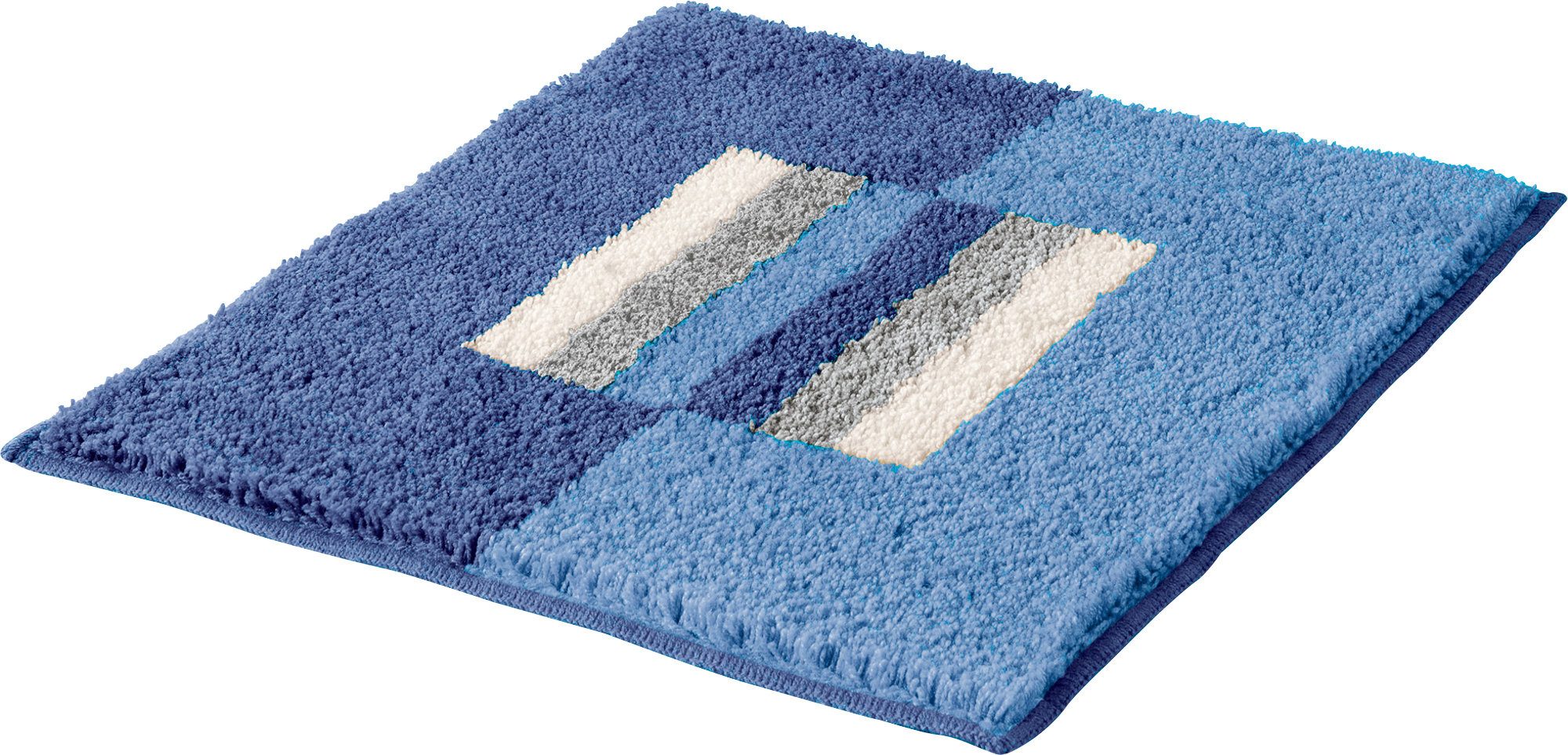 Erwin Müller Badematte WC-Vorlage "Korfu", Höhe 20 mm, eckig, Streifen