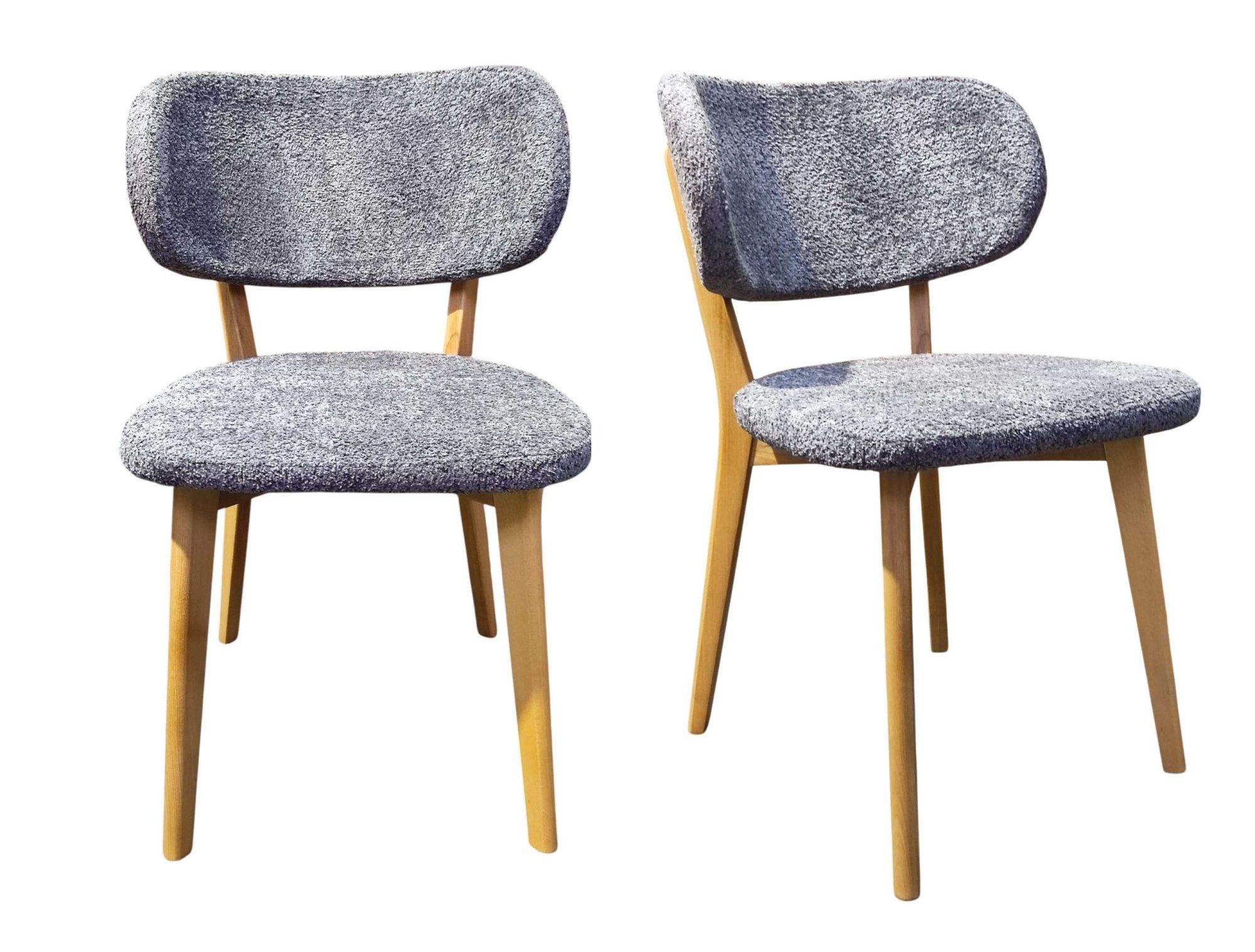 Home affaire Polsterstuhl Luxy Esszimmerstuhl, Küchenstuhl, 4-Fußstuhl (2 St), Bequem und stilvoll. Gepolstert. Massivholzbeine. Retro