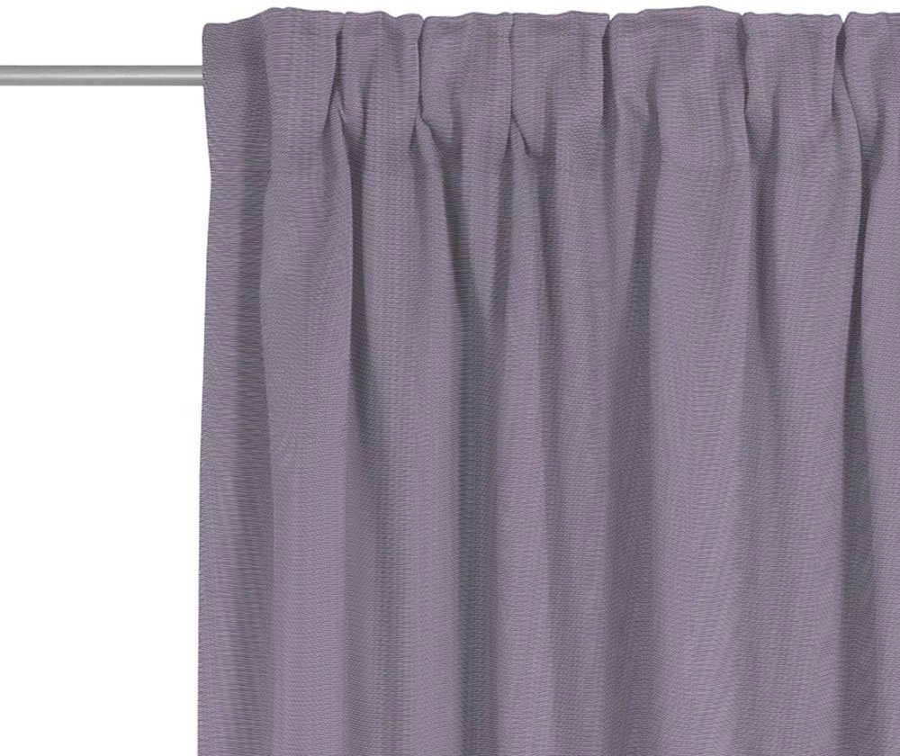 Vorhang Uni Collection light, nachhaltig Jacquard, Bio-Baumwolle blickdicht, Adam, (1 St), Multifunktionsband aus lila