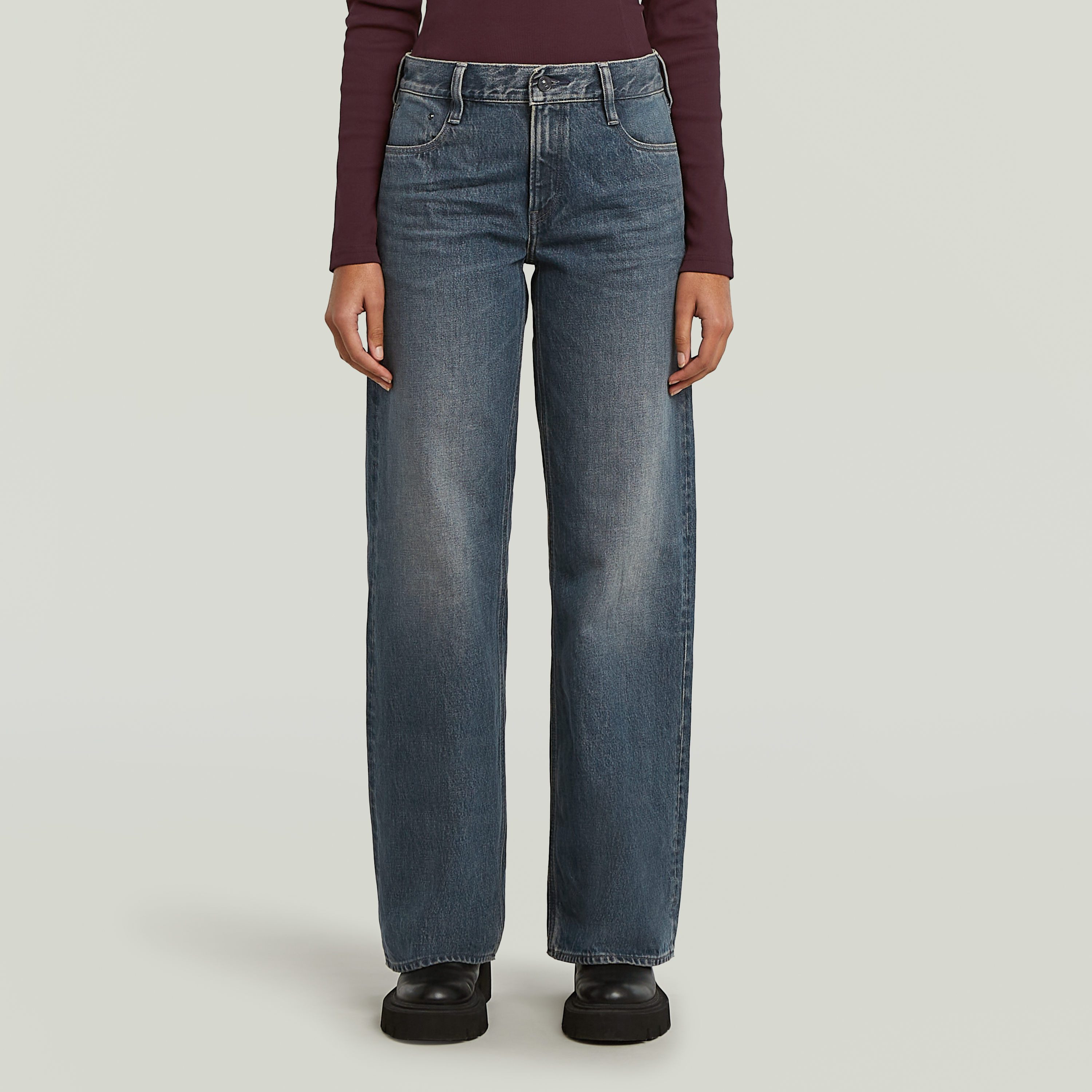 G-STAR Loose-fit-Jeans "Judee Loose Wmn" mit innenliegender Münztasche günstig online kaufen