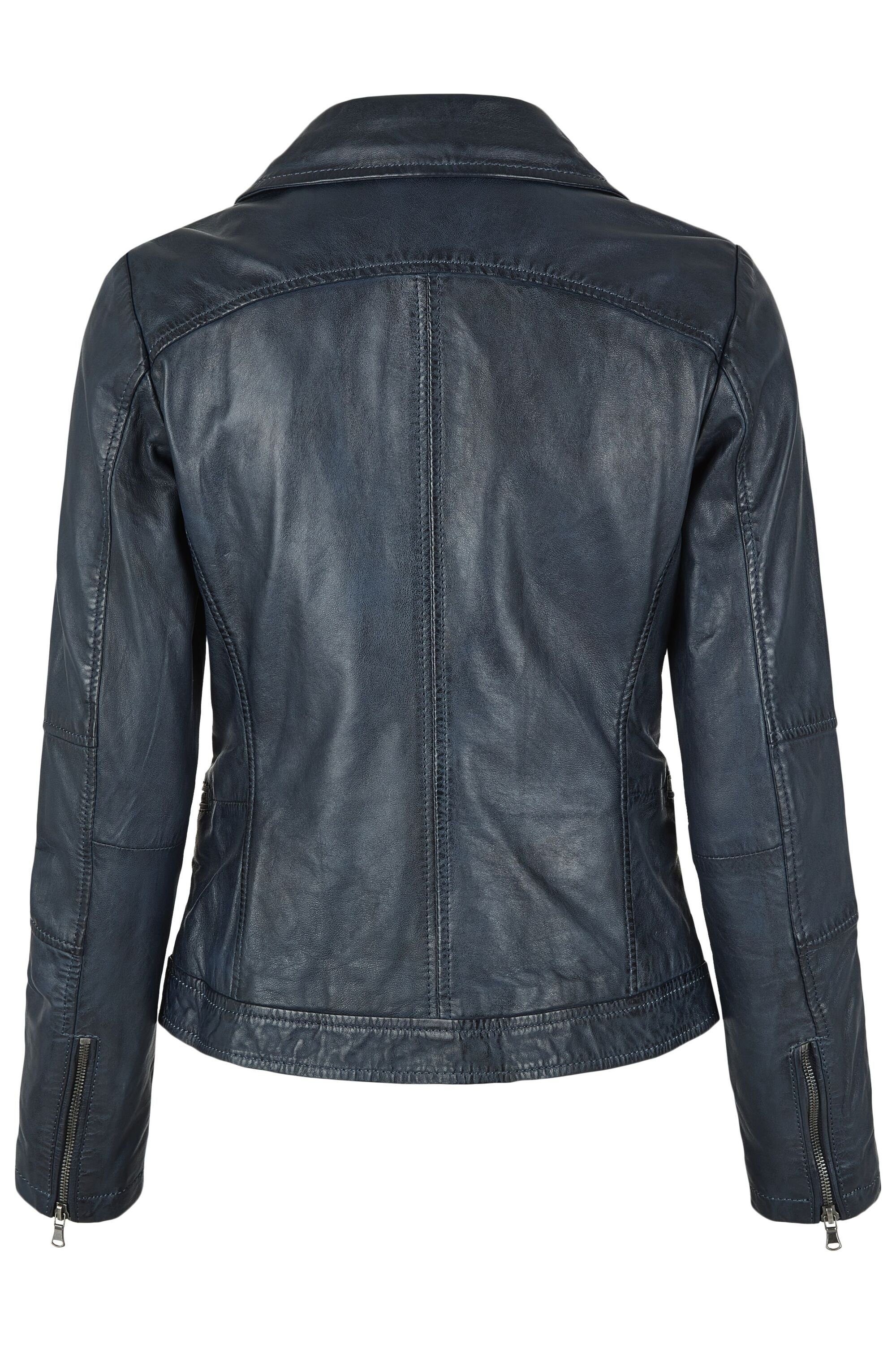 7eleven Lederjacke SERAMONA (1-St) mit Zierpaspeln