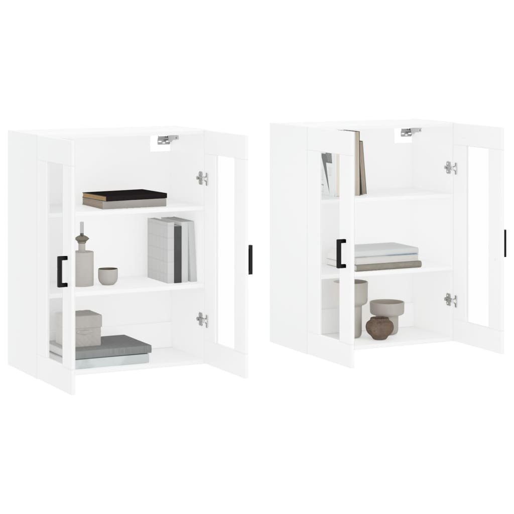 vidaXL Sideboard Wandschränke 2 Stk. Weiß günstig online kaufen