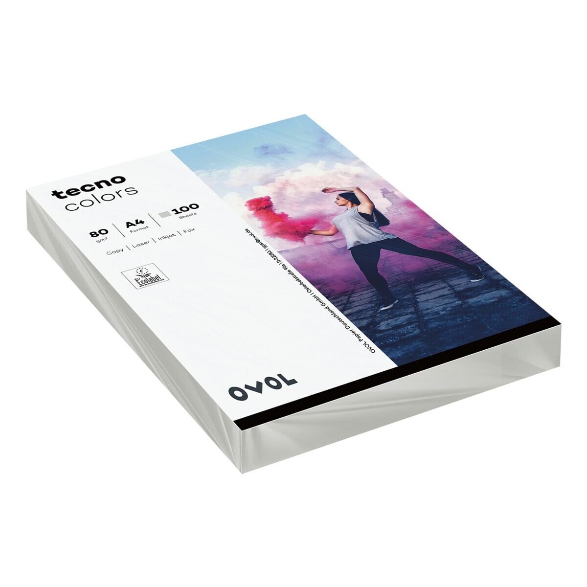 Inapa tecno Druckerpapier Rainbow, Pastellfarben, Format DIN A4, 80 g/m², Kleinpack