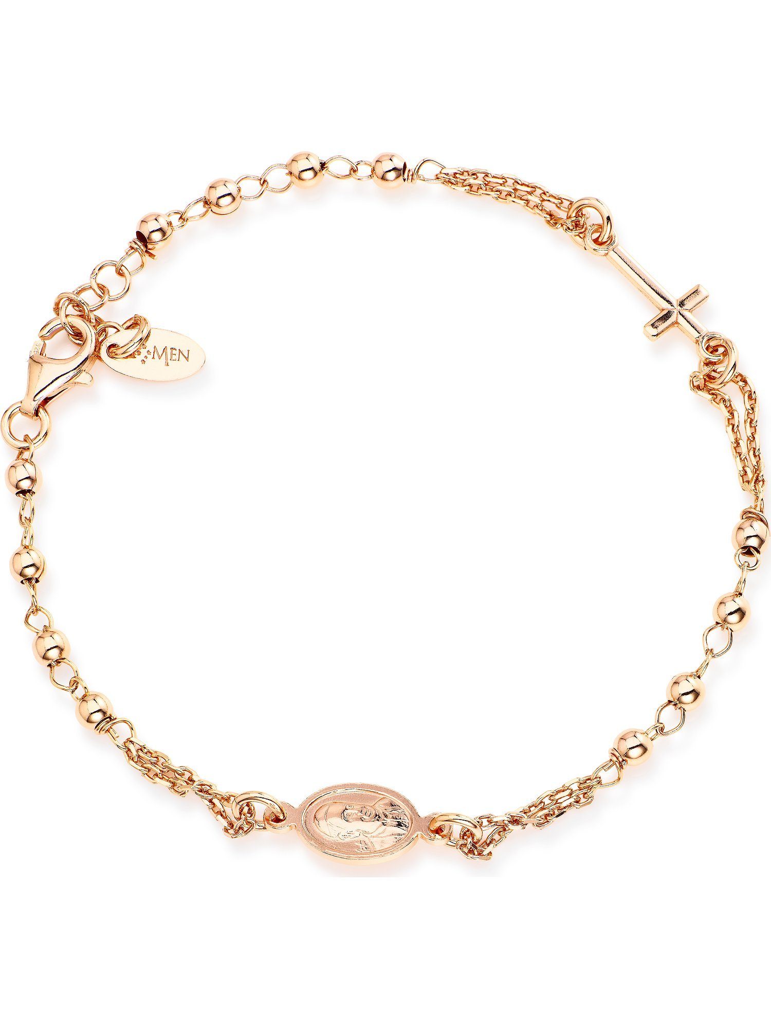 Amen Silberarmband Amen Damen-Armband 925er Silber Kreuz, Modern