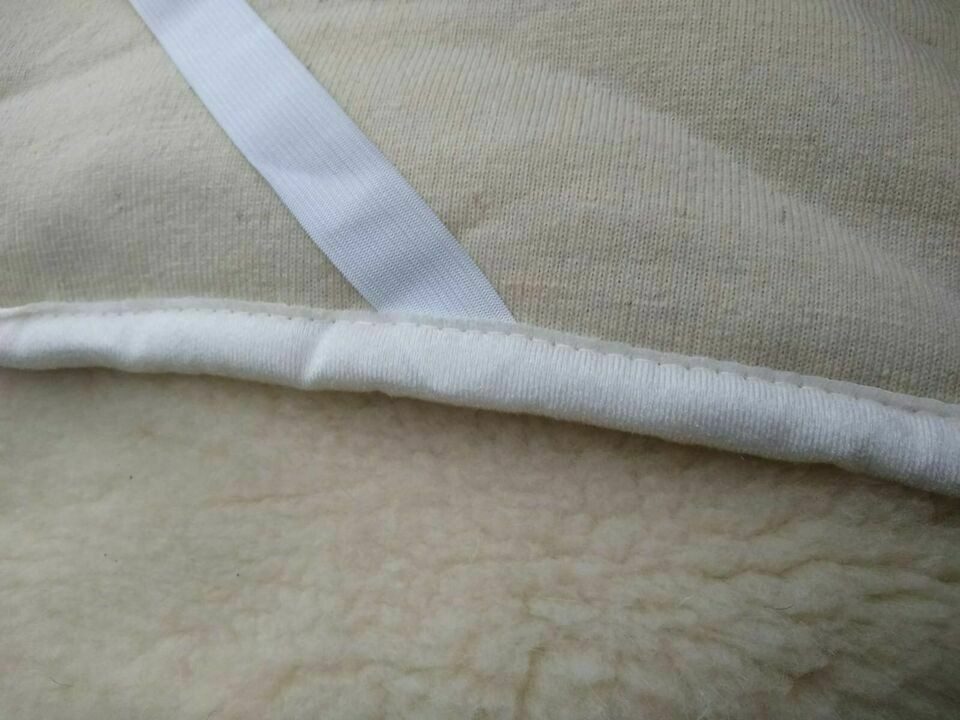 Provellus Fellteppich Merino Wolle Matratzenbezug Topper 100% Schurwolle Voluminös, 80 cm x 200 xm