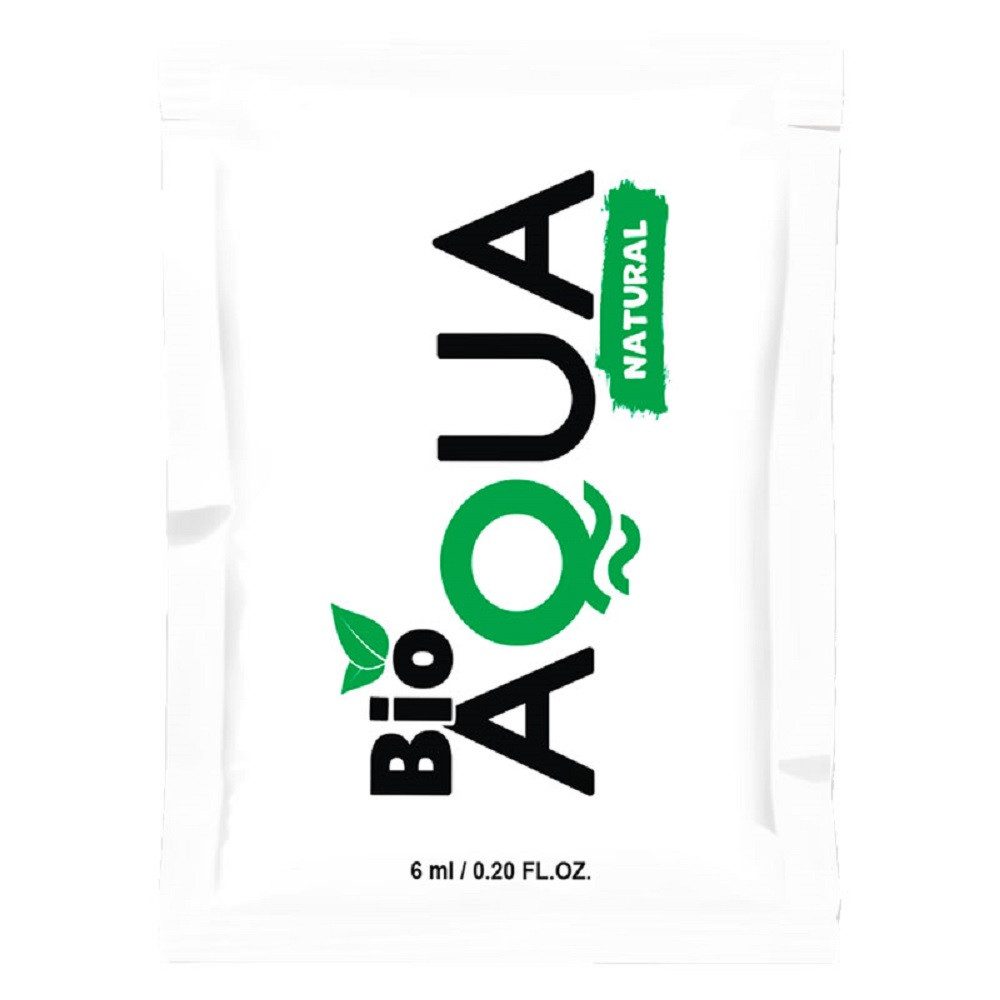 Bioaqua Gleitgel Natural - Waterbased Lubricant, Probiergröße mit 6ml, 1-tlg., wasserbasiertes Gleitgel aus natürlichen Inhaltsstoffen