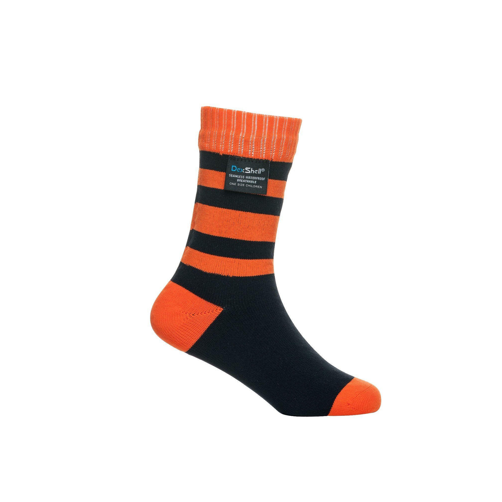 Socken Stripe (wasserdicht) orange Kinder - 1 Paar