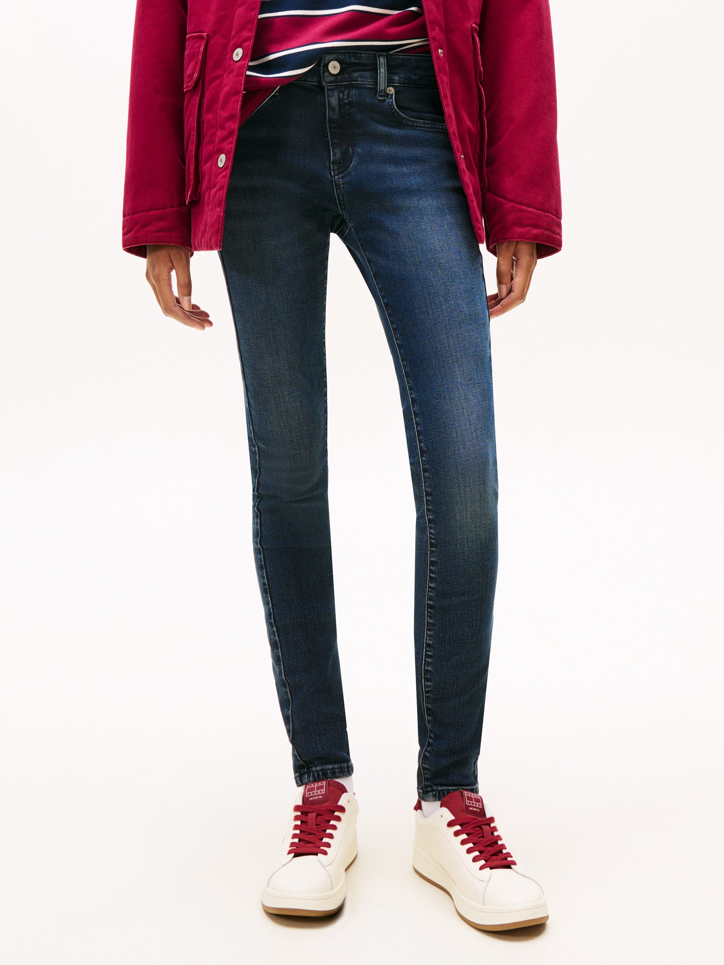Tommy Jeans Skinny-fit-Jeans SOPHIE LW SKN mit Logo-Badge, in Knöchellänge günstig online kaufen