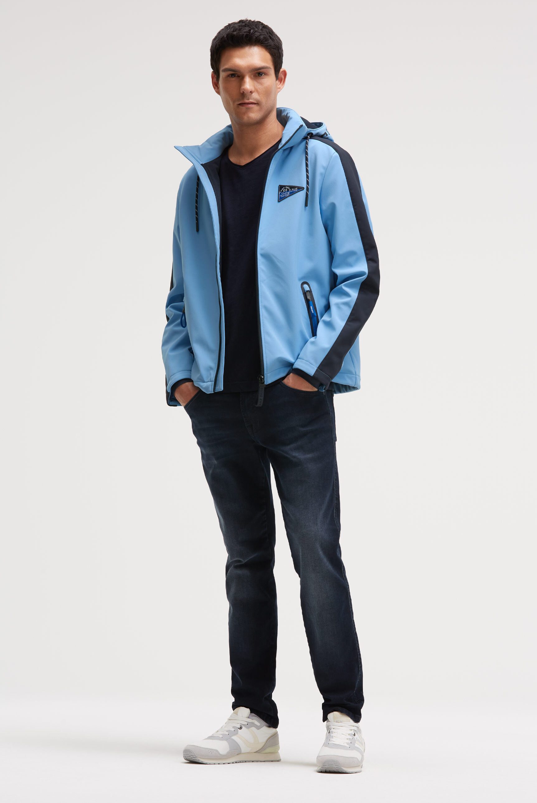 CAMP DAVID Softshelljacke mit abtrennbarer Kapuze