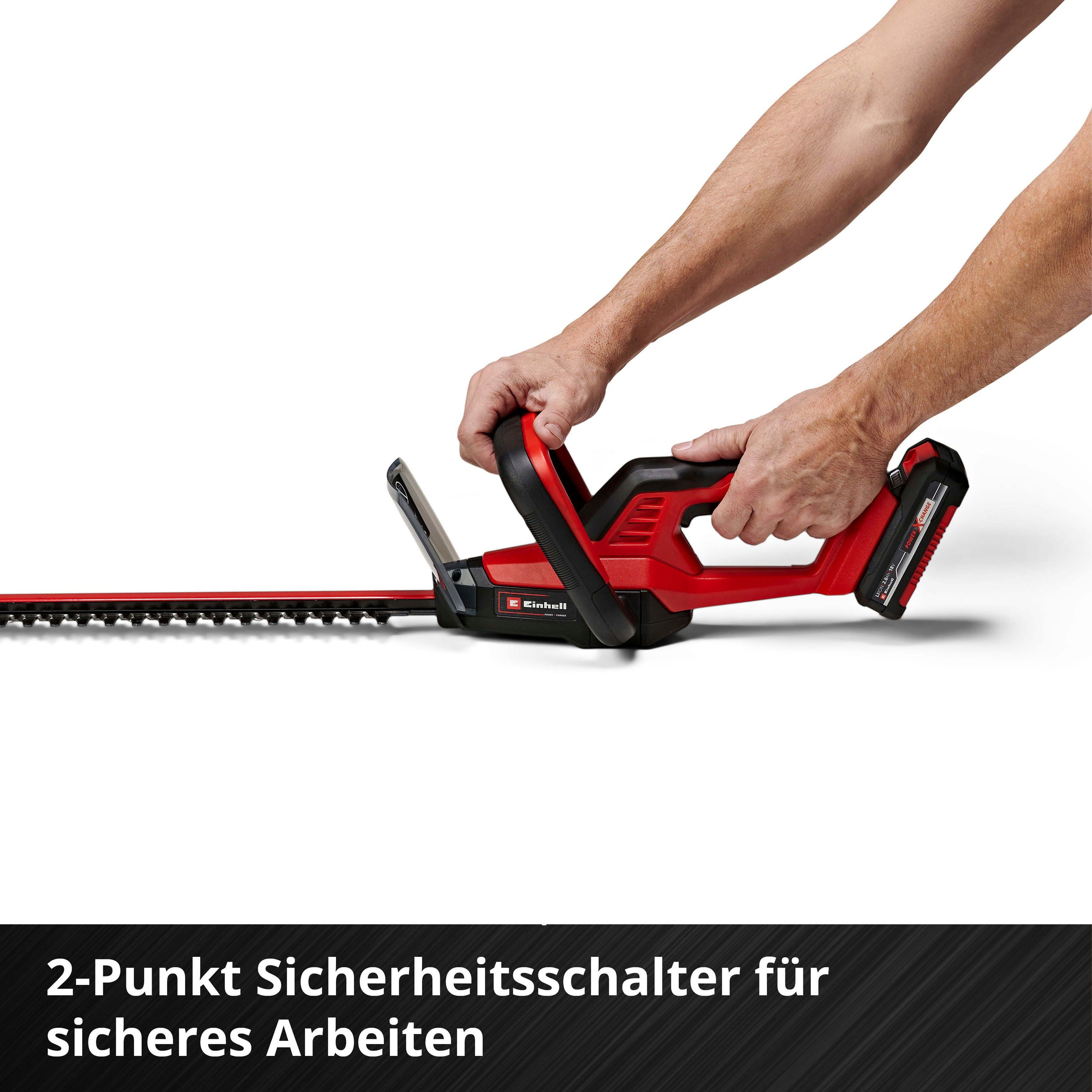 Einhell Akku-Heckenschere GC-CH 18/40 Li Solo, 40 cm Schnittlänge, ohne Akku und Ladegerät – Bild 5 von 5
