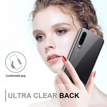 Cadorabo Handyhülle Huawei P30 Huawei P30, Flexible Case Handy Schutzhülle - Hülle - Back Cover 360° Grad