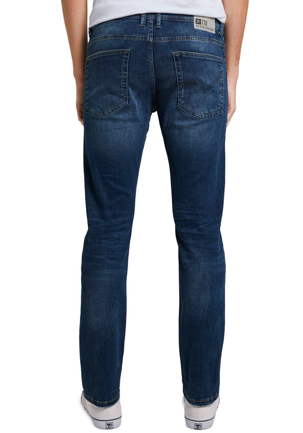 stone TAILOR Denim mid blue TOM PIERS 5-Pocket-Jeans