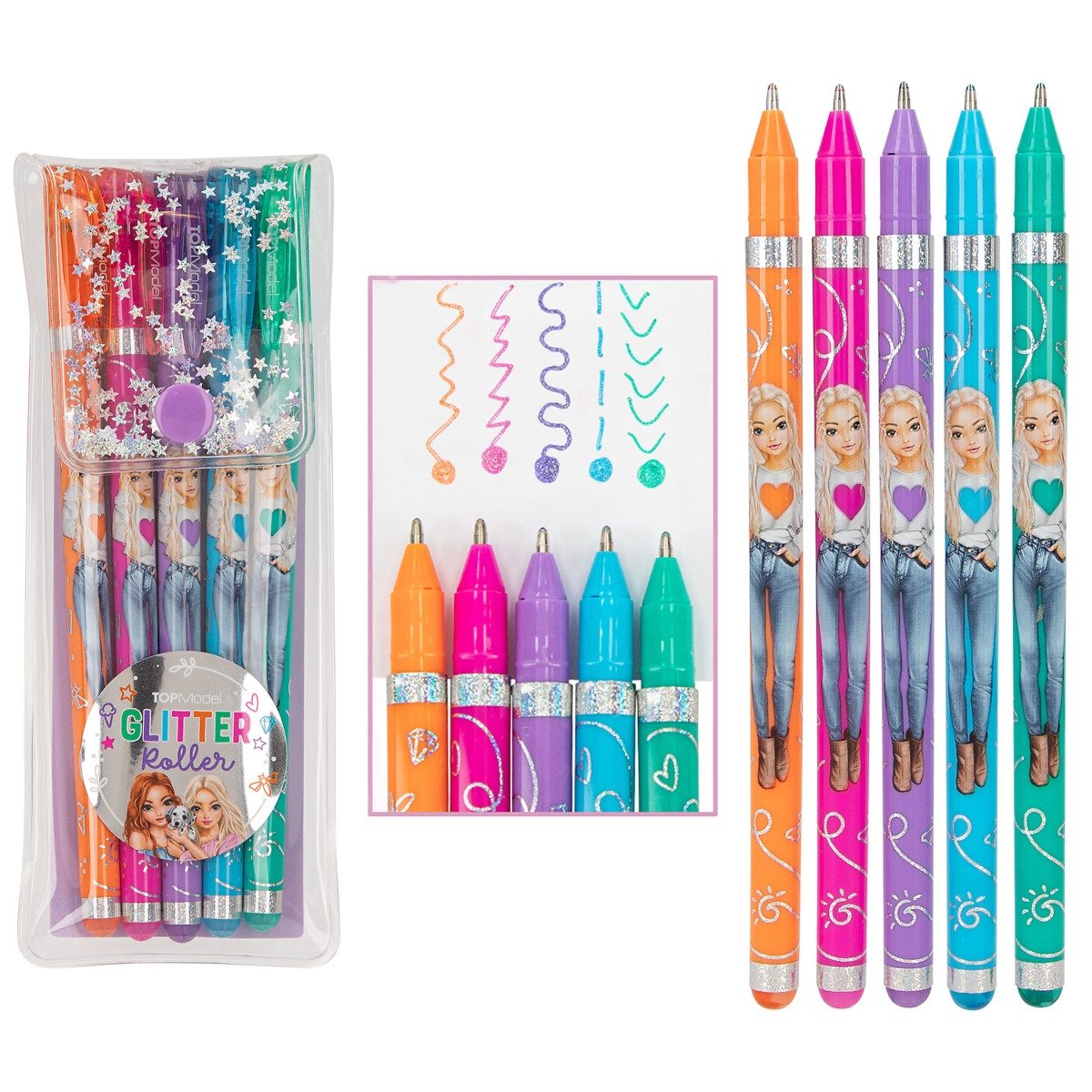 TOPModel Filzstift TOPModel Glitter Gel Roller Set