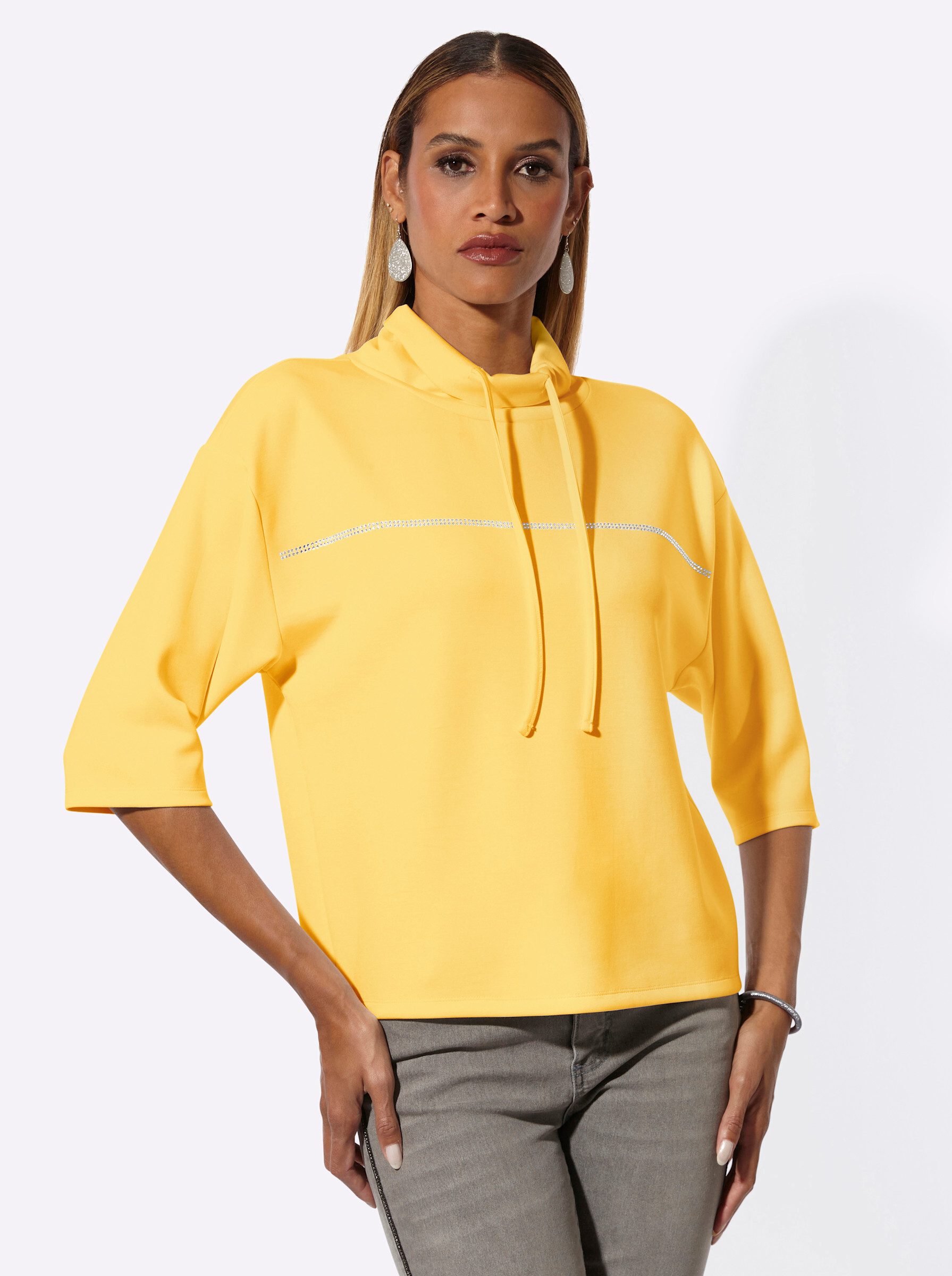 creation L Sweater Modal-Mix-Sweatshirt 3/4-Arm