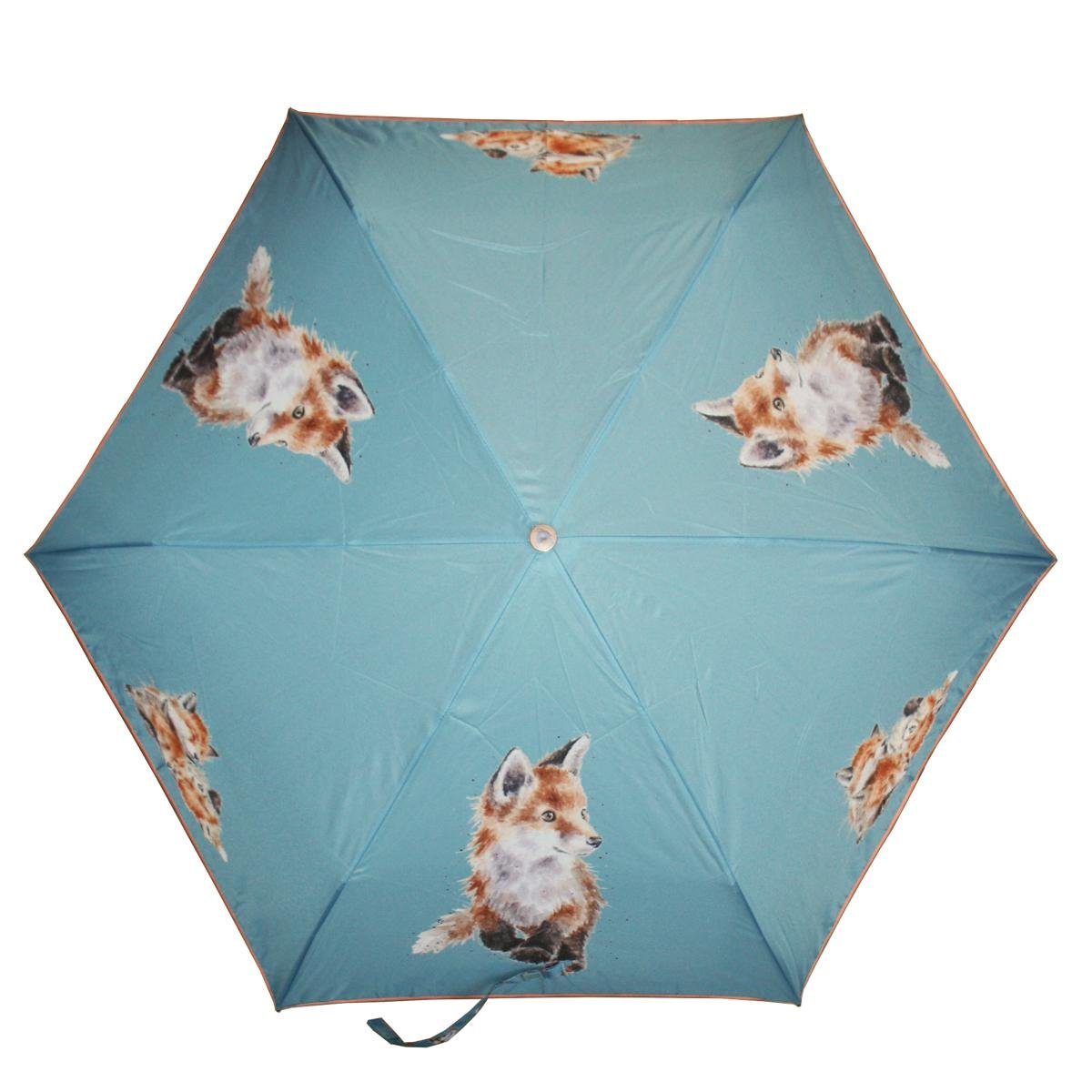 Designs Taschenregenschirm Wild to Born Wrendale be Wrendale Taschen-Regenschirm Fuchs