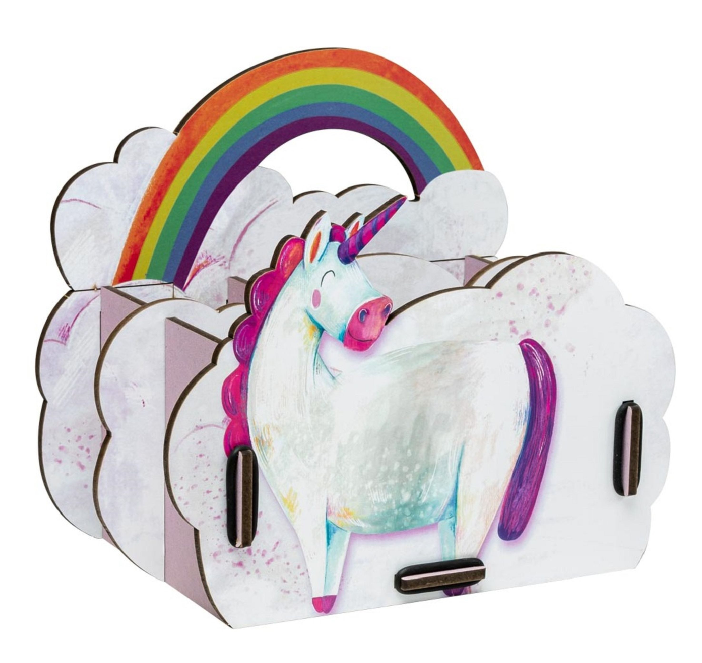 WERKHAUS® Aufbewahrungsbox Werkhaus - Stiftebox "Einhorn" Stiftehalter Stifteköcher für Kinder