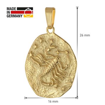trendor Sternzeichenanhänger Sternzeichen- Skorpion Gold 333 / 8K 20 mm