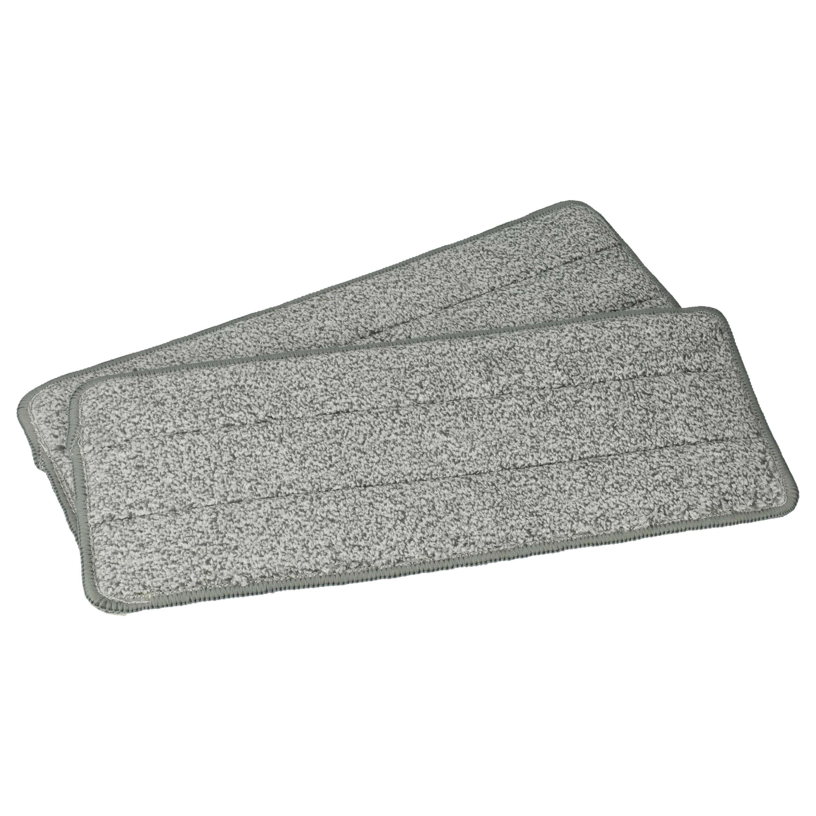 vhbw passend für Clean Maxx 09996 Wischmopp Wischmopp-Ersatzkopf (Polyester, 12x33.2 cm, 2-tlg., Ersatzbezug zur Befestigung am Wischmoppkopf, Einfacher Austausch des)