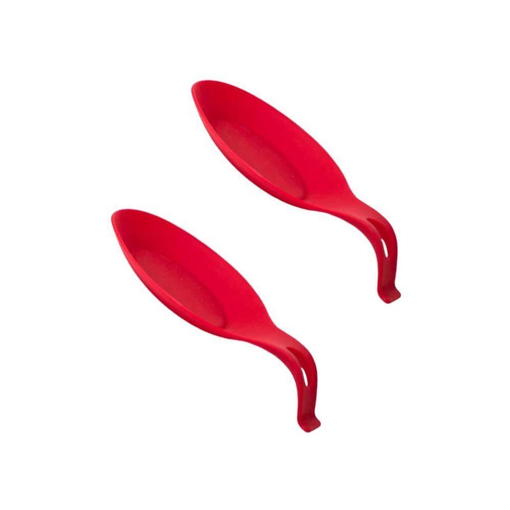 Tablett, rot 2-teiliges Schüssel Kochlöffel, Grillbürste TUABUR Silikon Geschirr